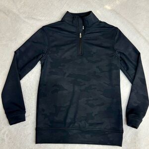 Peter Millar Black Quarter-Zip Pullover size S (7-8)